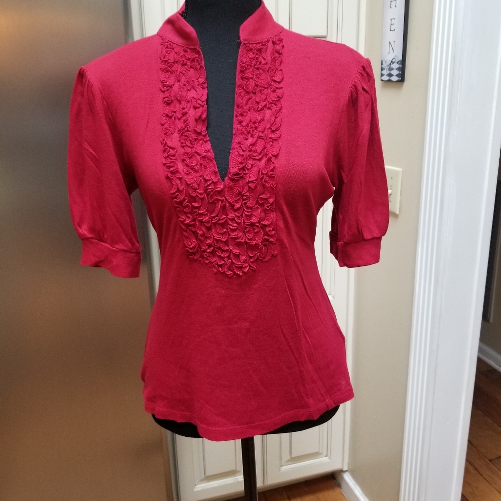 The Limited Garnet Low Cut Blouse